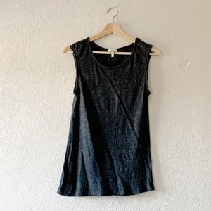 Joie Charcoal Linen Tank Top